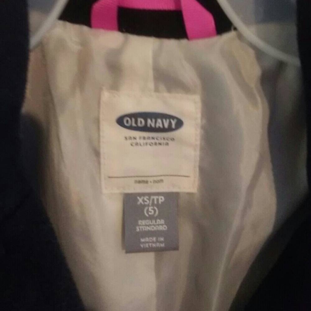 Girls black Old Navy pea coat size XS 5 - Picture 3 of 7